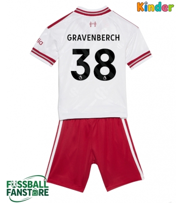 Liverpool Ryan Gravenberch #38 Replik Auswärtstrikot Kinder 2026-27 Kurzarm (+ Kurze Hosen)